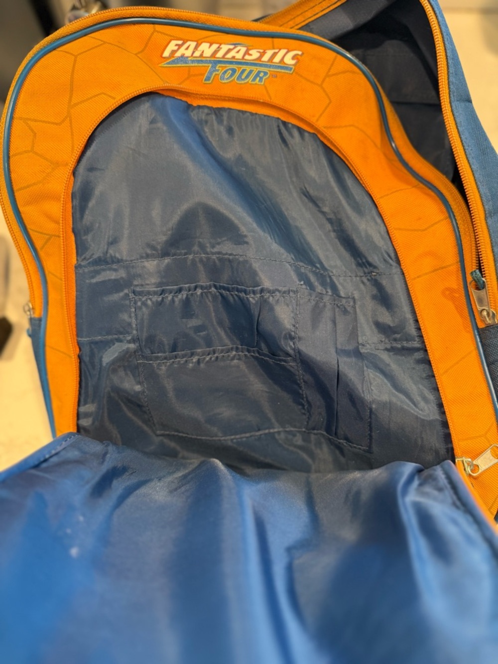Fantastic Four The Thing 3D Kids Backpack - Orange & Blue - Picture 3 of 4